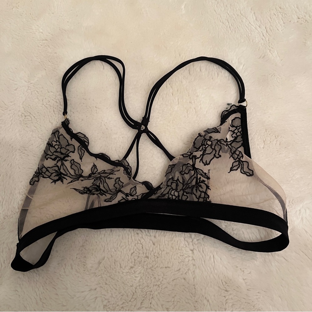 Urban Outfitters Out From Under Bella Embroidered Mesh Bralette - Picture 6 of 6